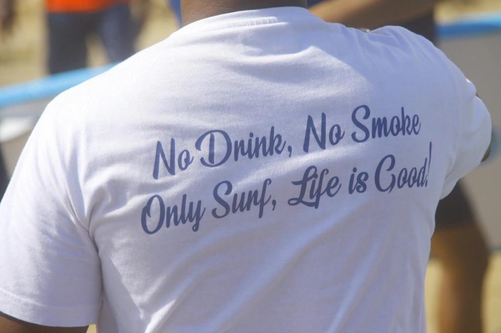 Murthy Megavan's motto, No Drink, no smoke, only surf, life is good.